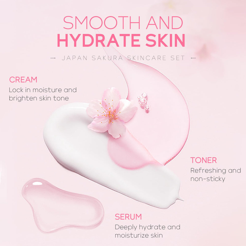 LAIKOU Sakura serum offers light hydration to even skin tone.