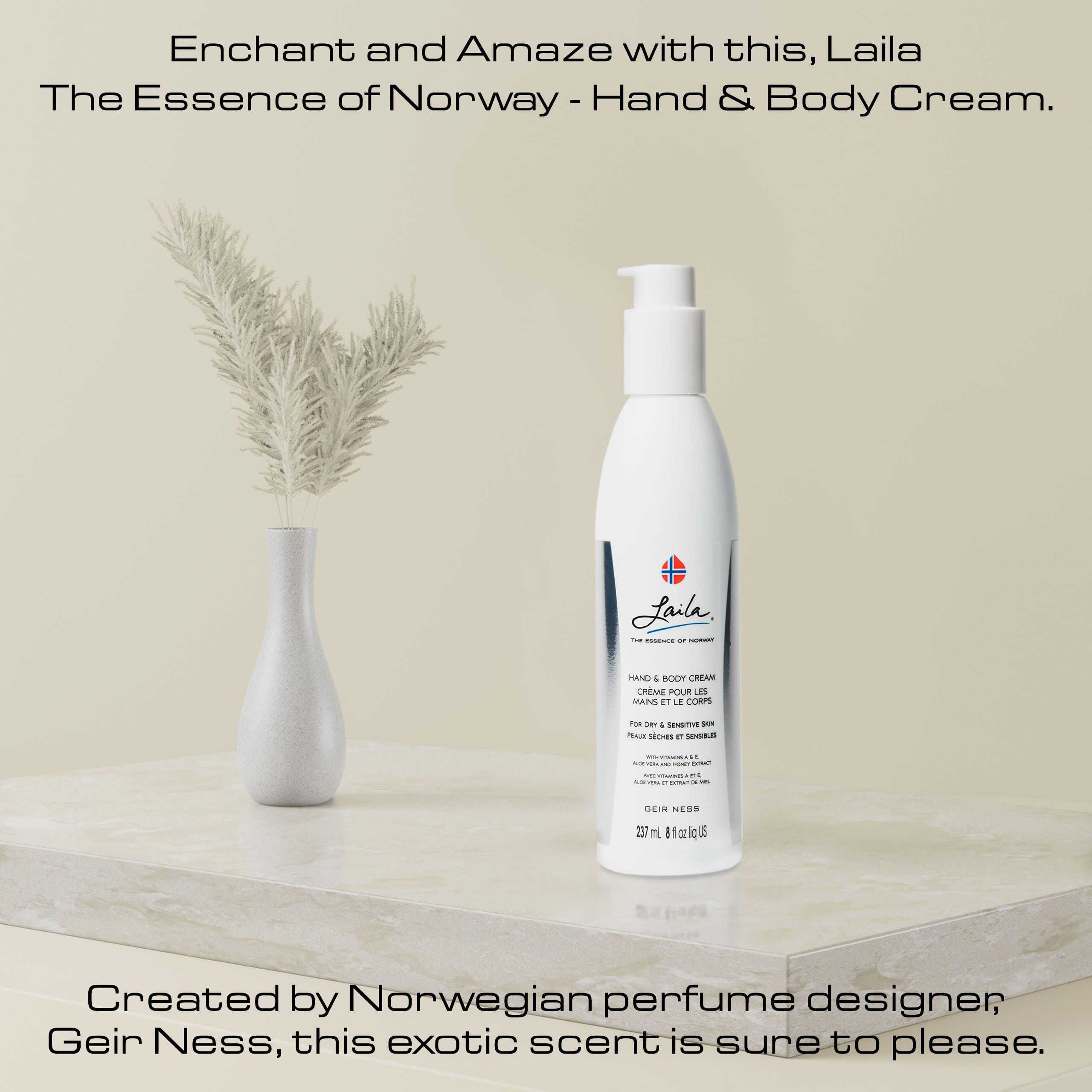 Laila packaging visual emphasizing premium, gentle formula.