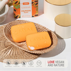 LAISAE Papaya Exfoliating Soap ingredients Niacinamide provide even skin tone support