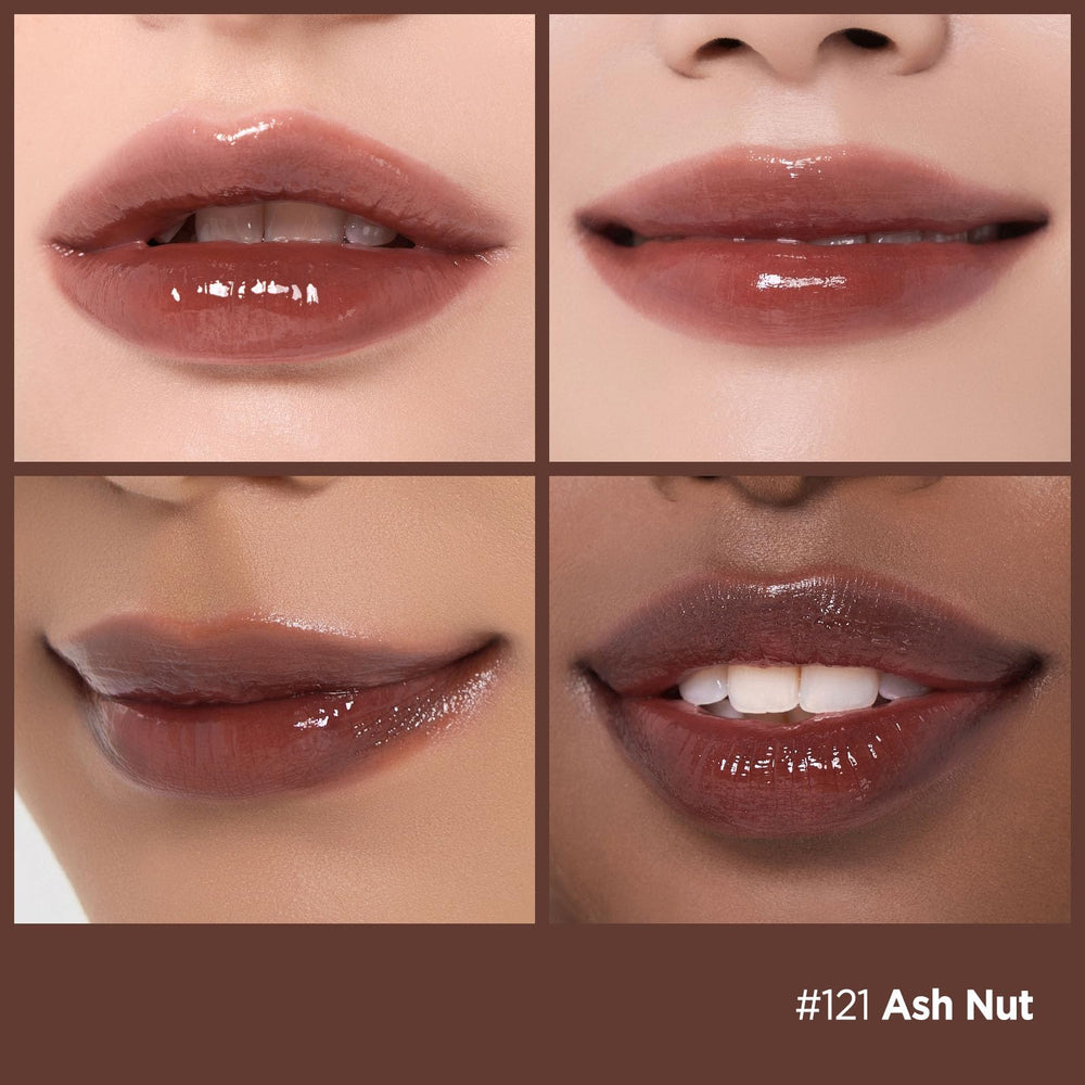 Laka Fruity Glam Tint swatches reveal wide color spectrum for versatile looks.