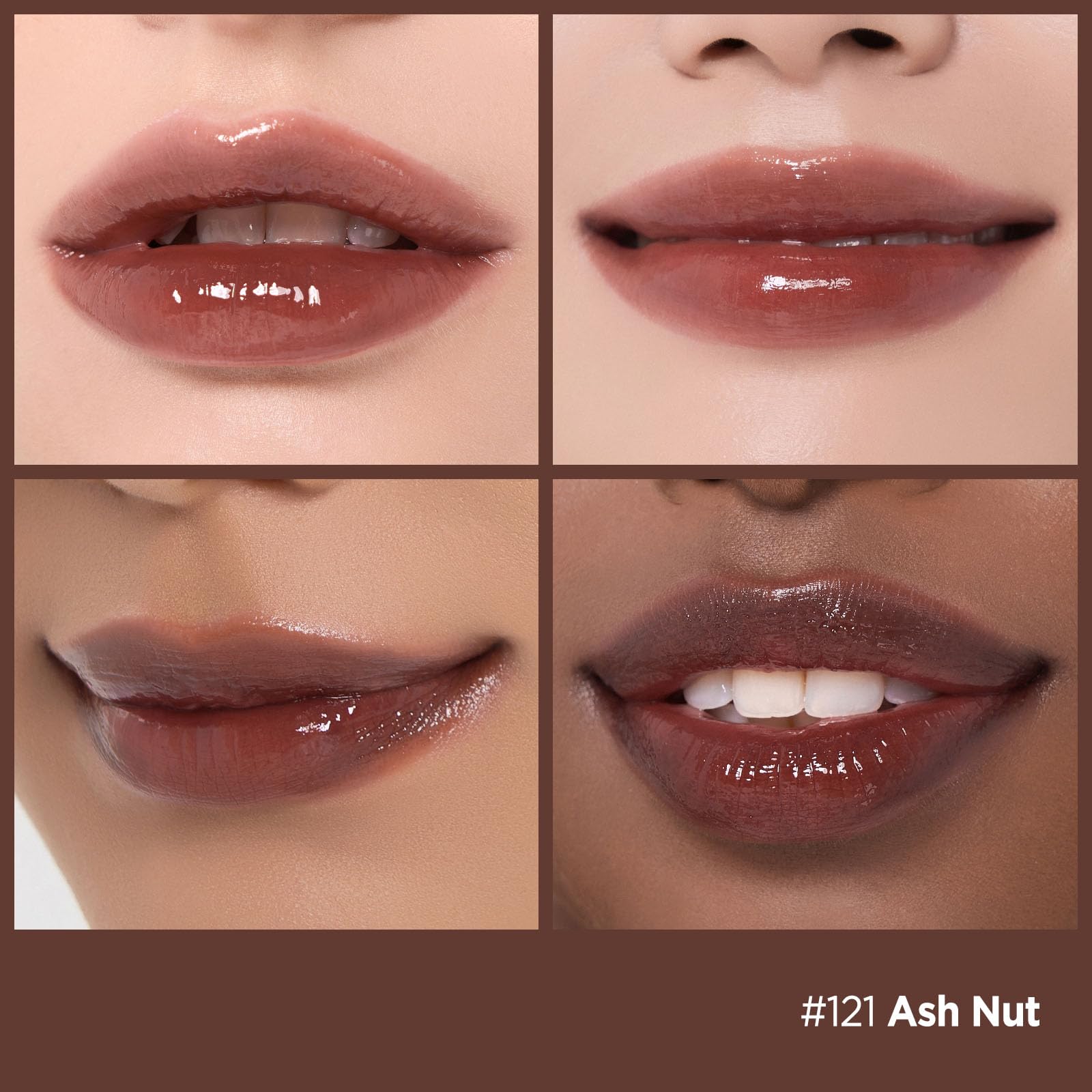 Laka Fruity Glam Tint swatches reveal wide color spectrum for versatile looks.
