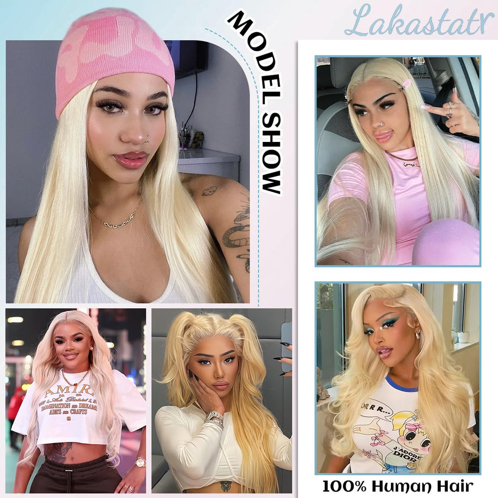 LAKASTATR 30in 613 wig cap construction with breathable lace and adjustable fit.