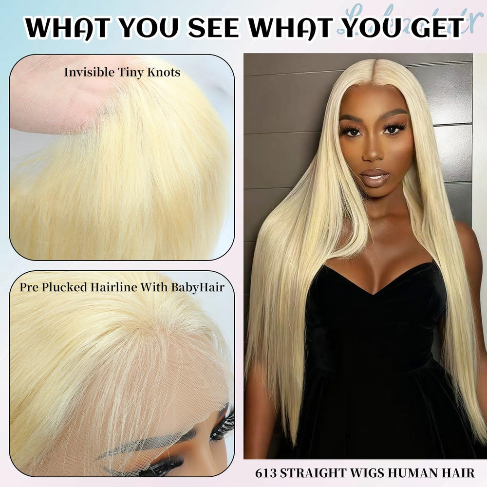 LAKASTATR 30in 613 wig density 200 creates thick, luxurious look.