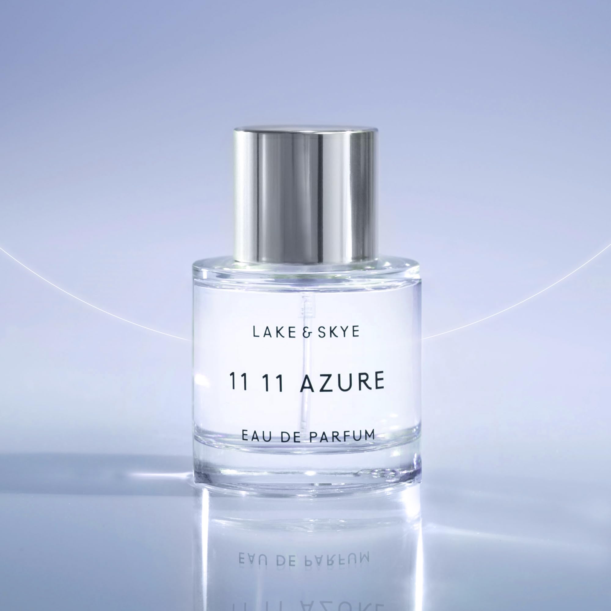 Lake & Skye 11 11 Azure liquid in glass conveys clarity and mood lift