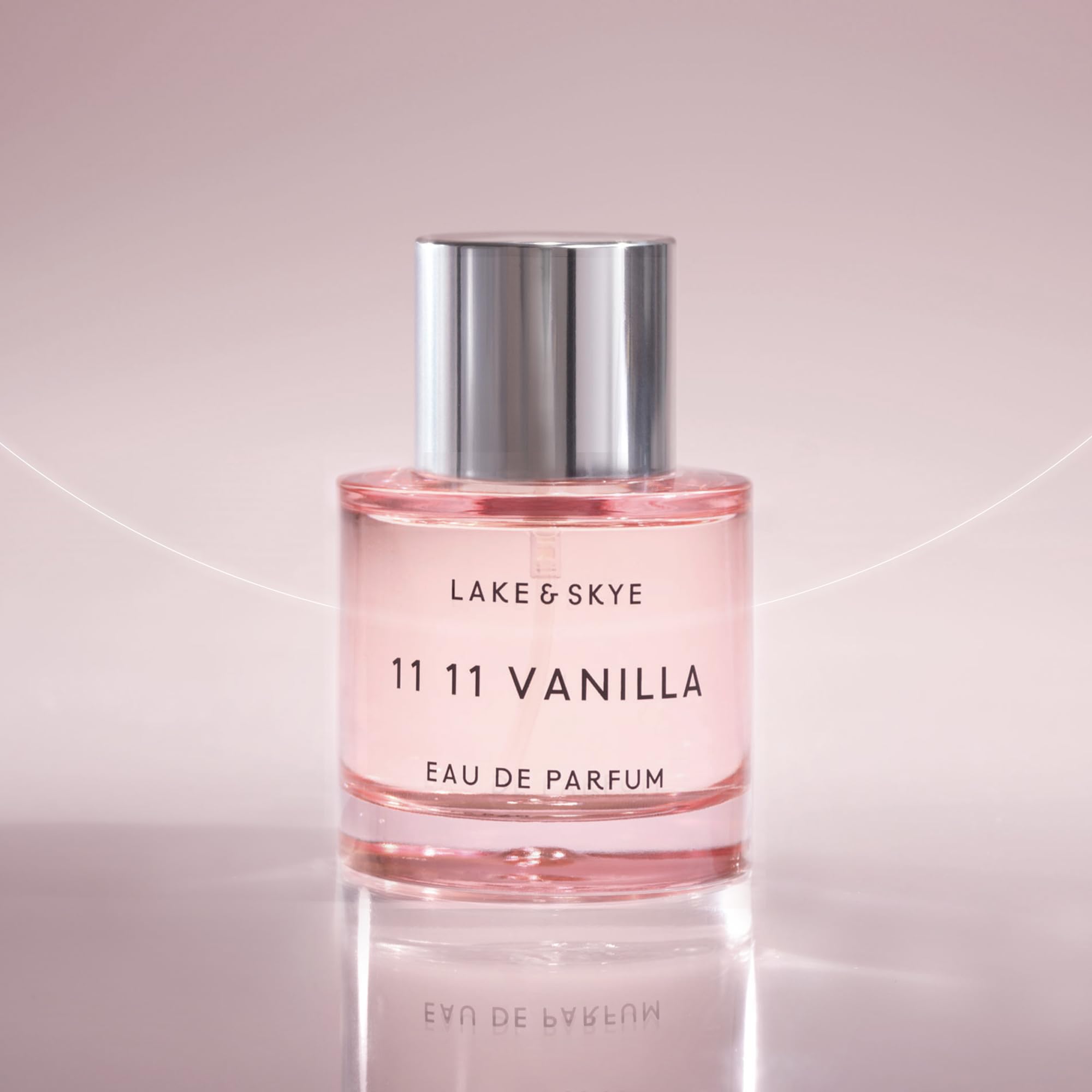 Lake & Skye 11 11 vanilla bottle on wrist for long-lasting daily fragrance