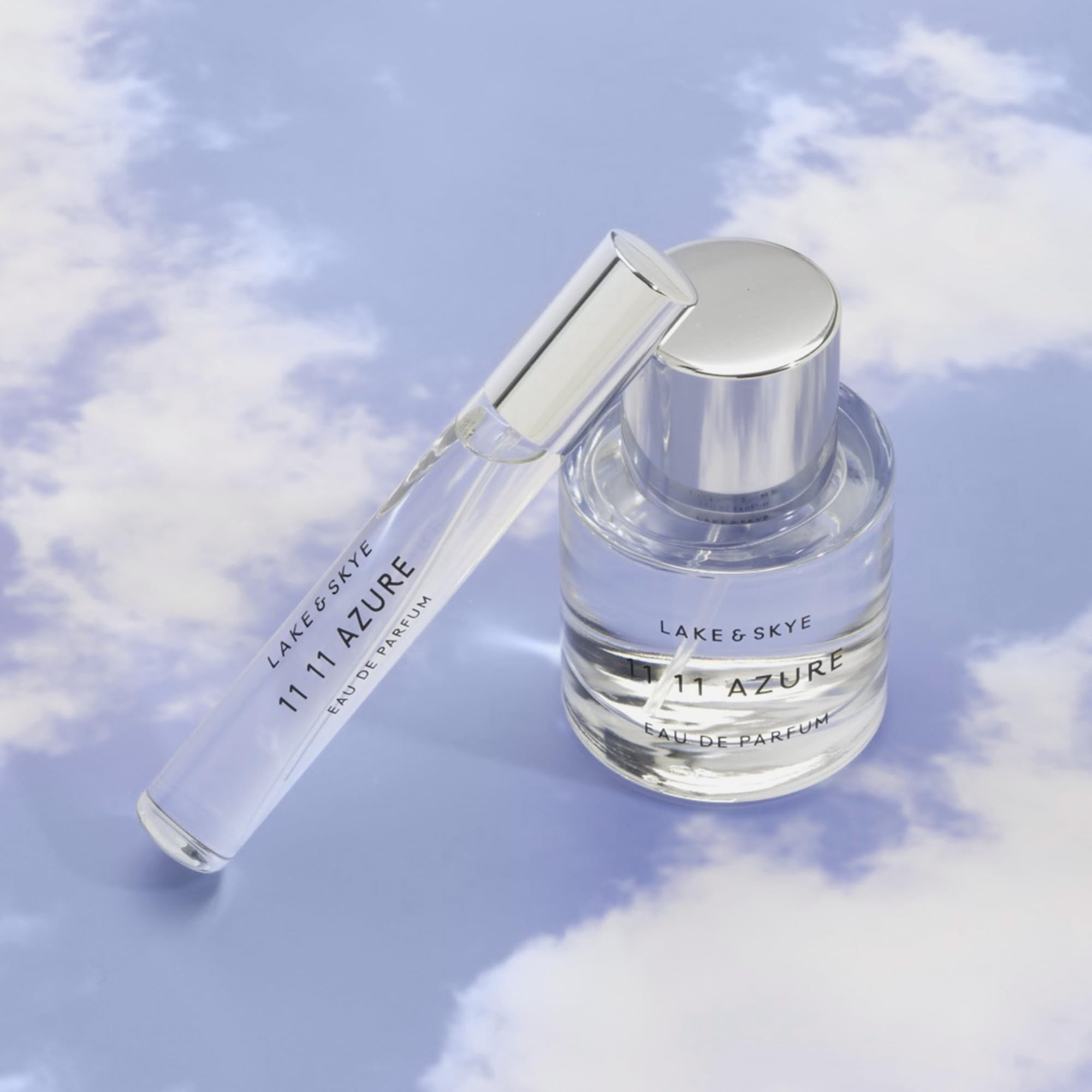 Lake & Skye Azure lotus and water notes detail suggesting fresh floral nuance.