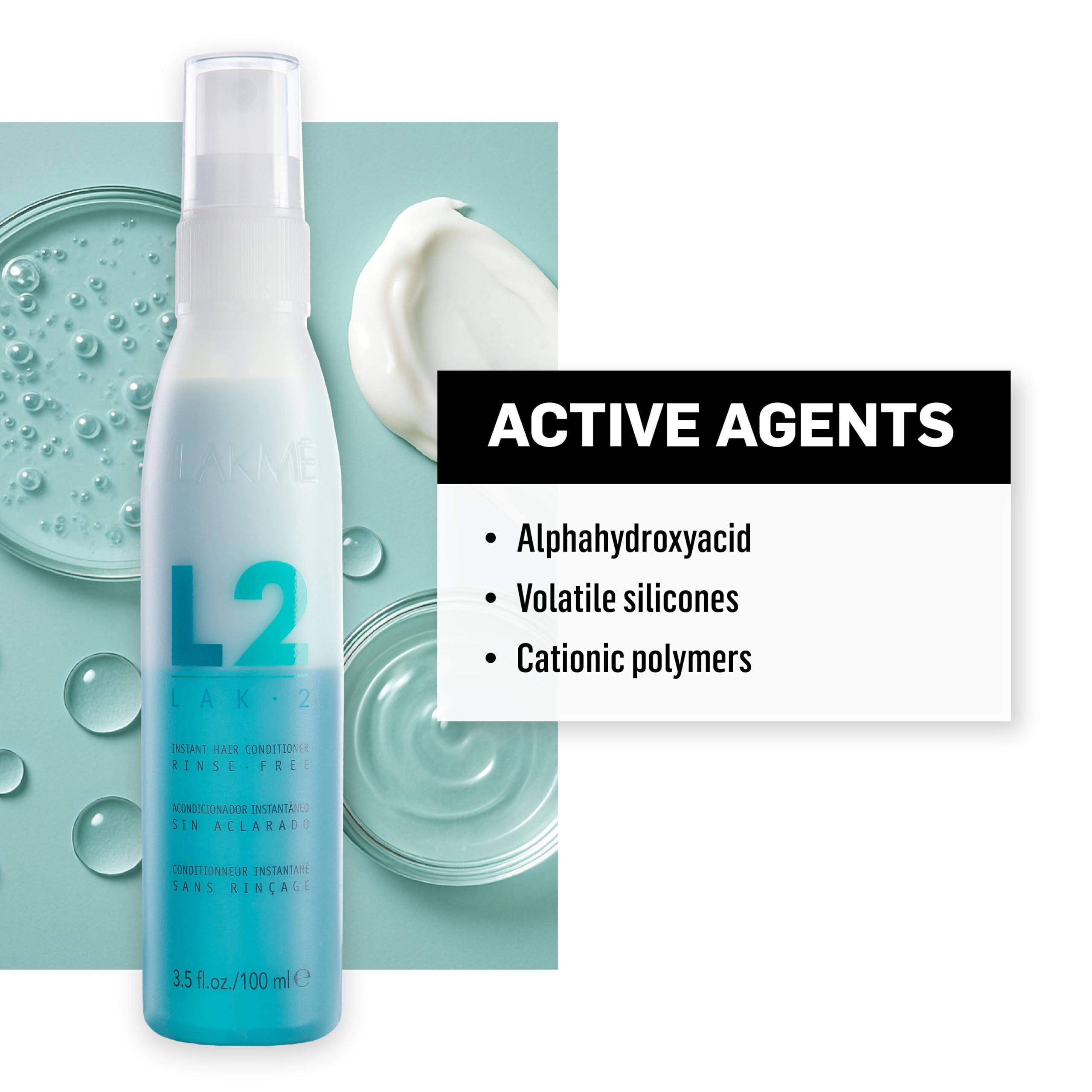 Lakmé L2 Bi Phase Bottle sits on a bathroom shelf for daily use