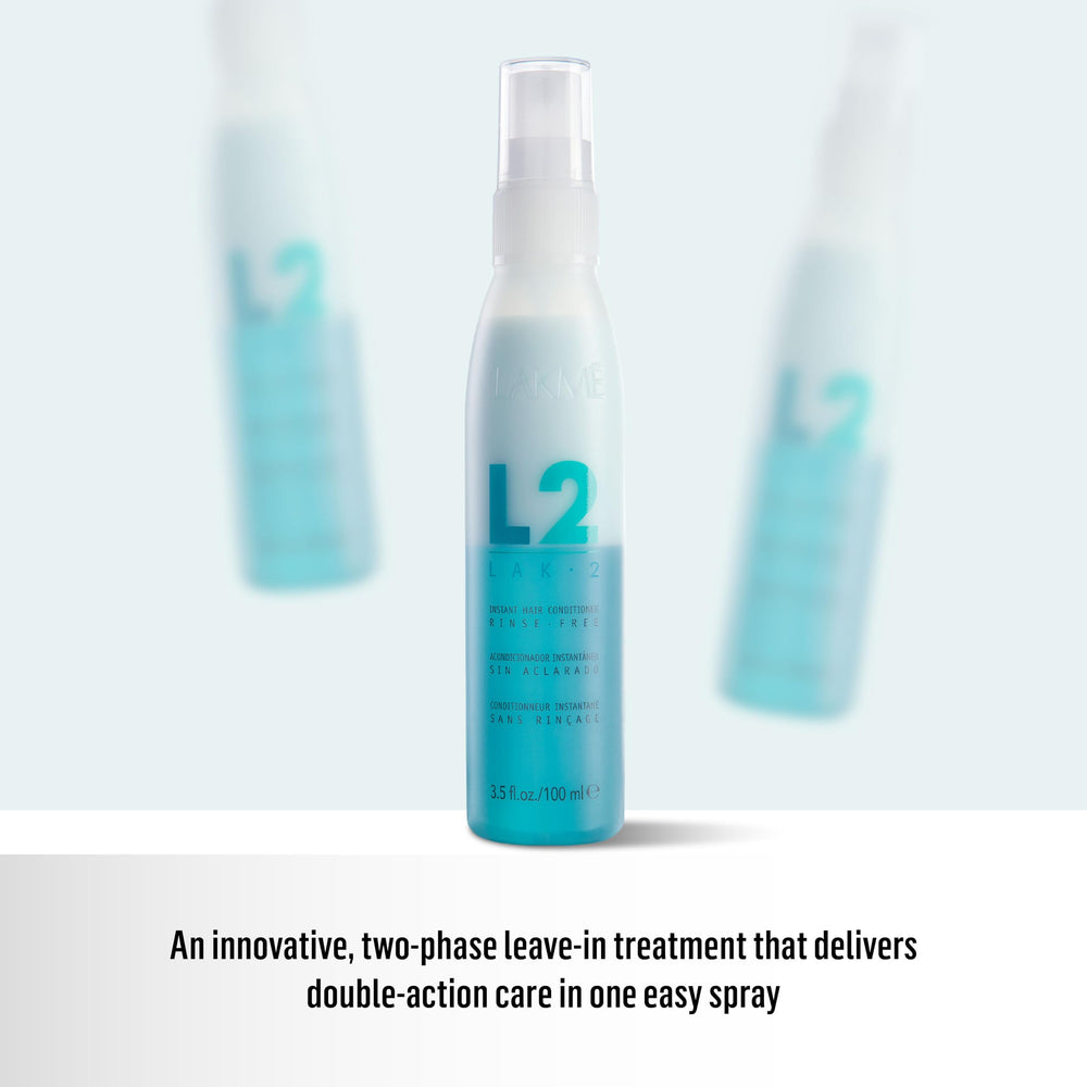 Lakmé L2 Bi Phase Hair shows a glossy finish after application