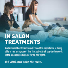 Lakmé L2 Bi Phase Leave-in spray being applied to damp hair