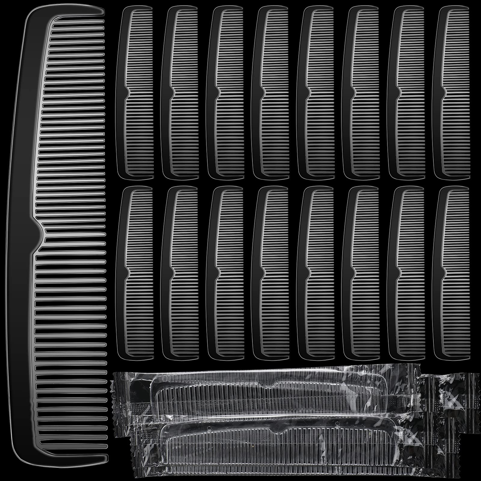 Lallisa 100pcs individually wrapped hair combs offer clean, hygienic on-the-go styling.