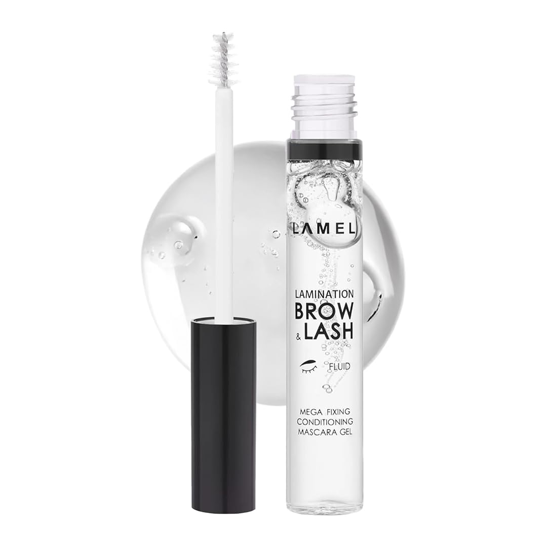 LAMEL Lamination clear brow and lash gel bottle closeup for precise, long-lasting hold
