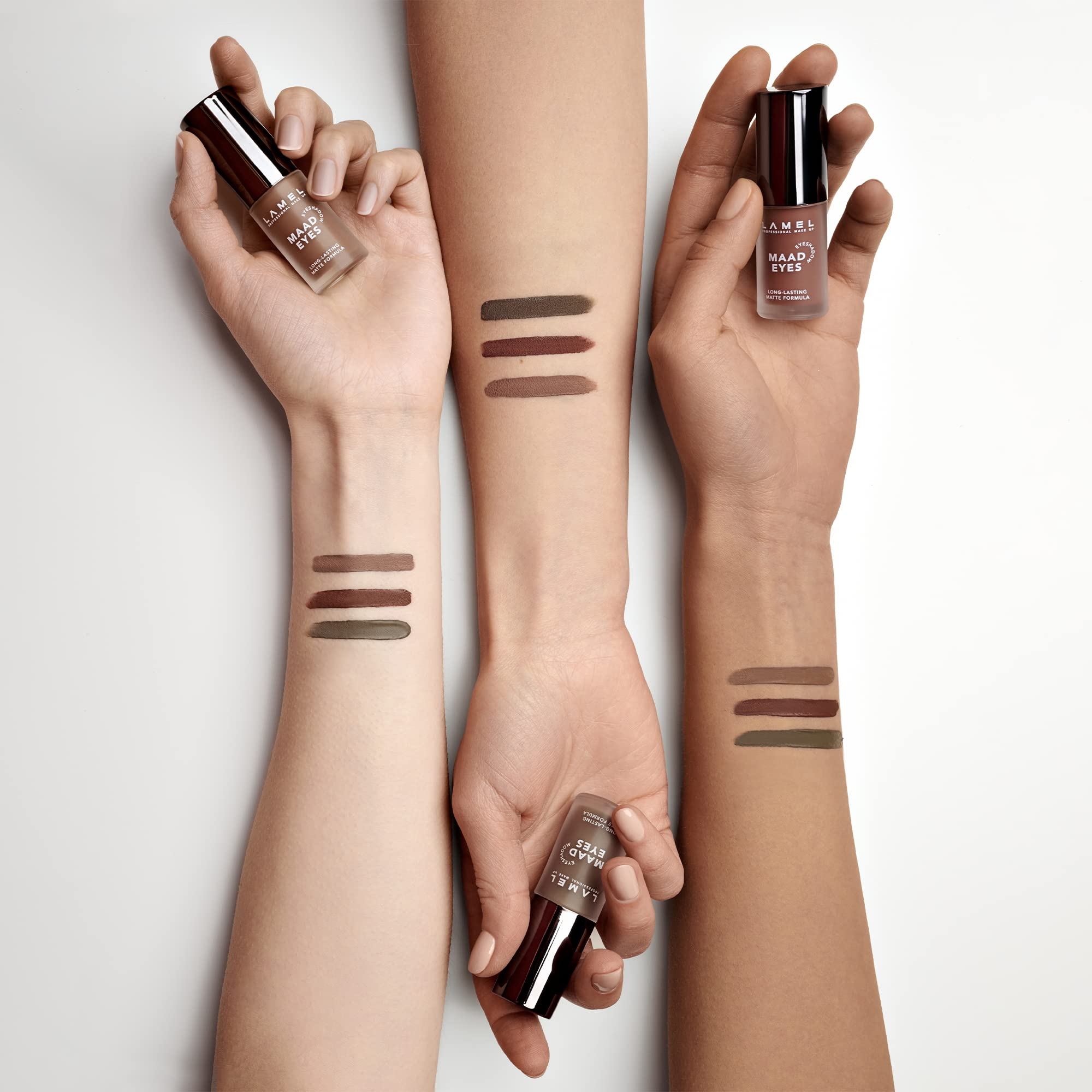 Lamel Matte Liquid Eyeshadow vegan cruelty-free badge signals ethical beauty and safe ingredients.