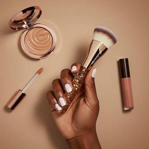 Lamora brush-precision-contouring ideal for sculpting cheekbones with cream or powder formulas.
