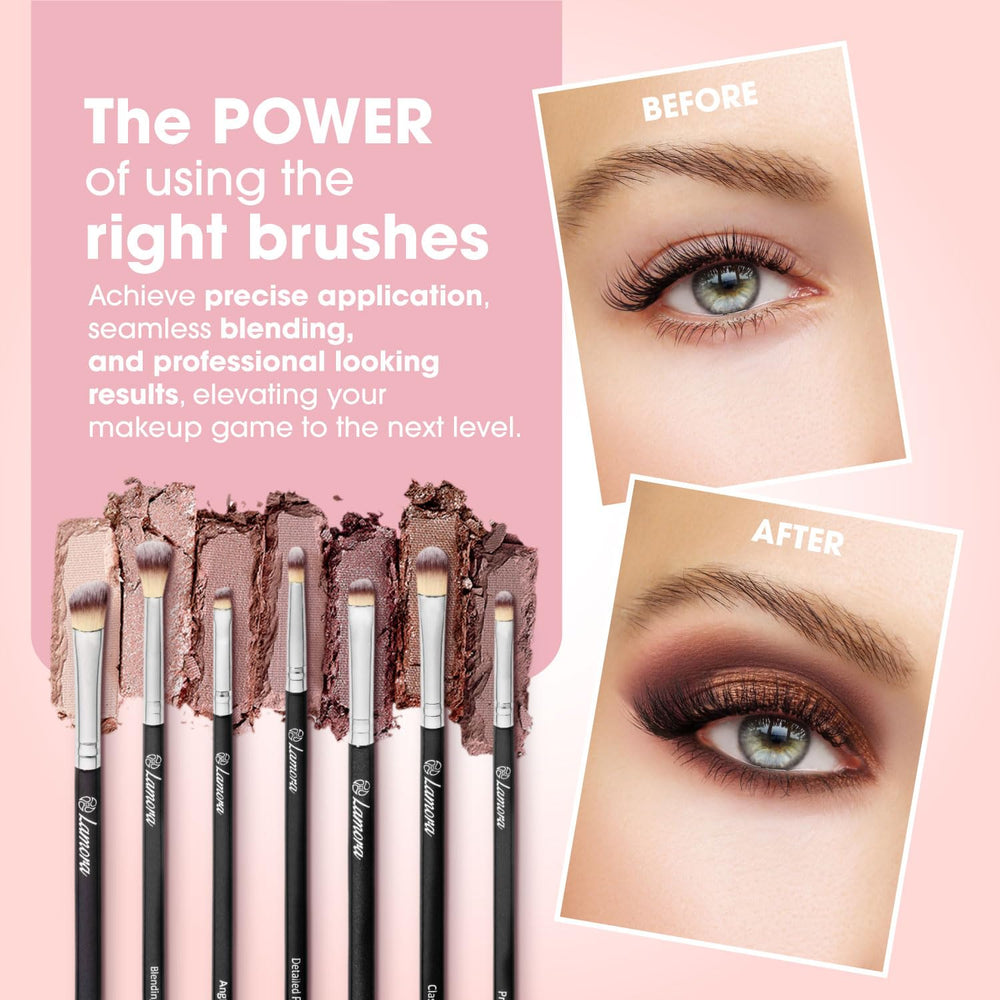 Lamora eye blending brush designed for seamless transitions and soft edges.