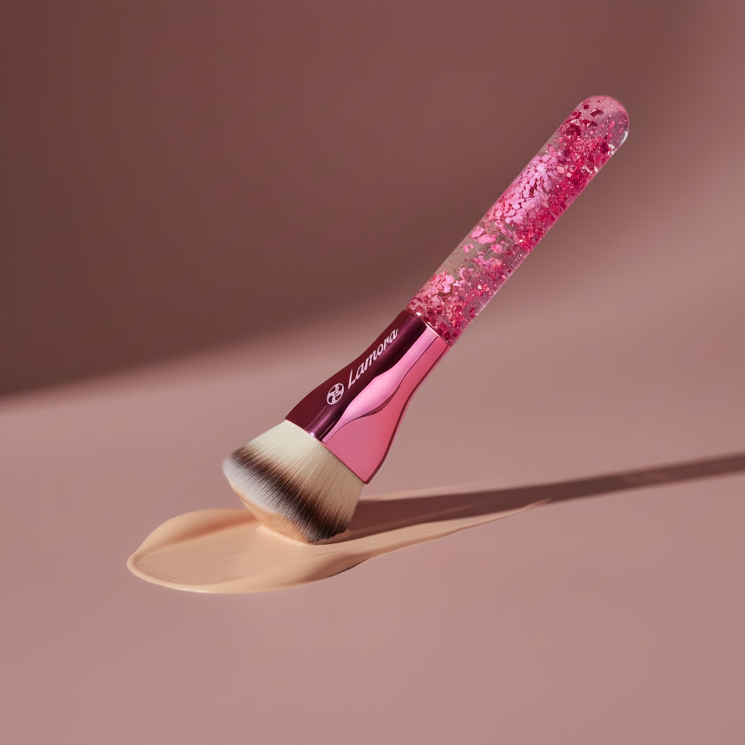 Lamora easy-clean-brush-care keeps bristles soft and sanitary after makeup sessions.