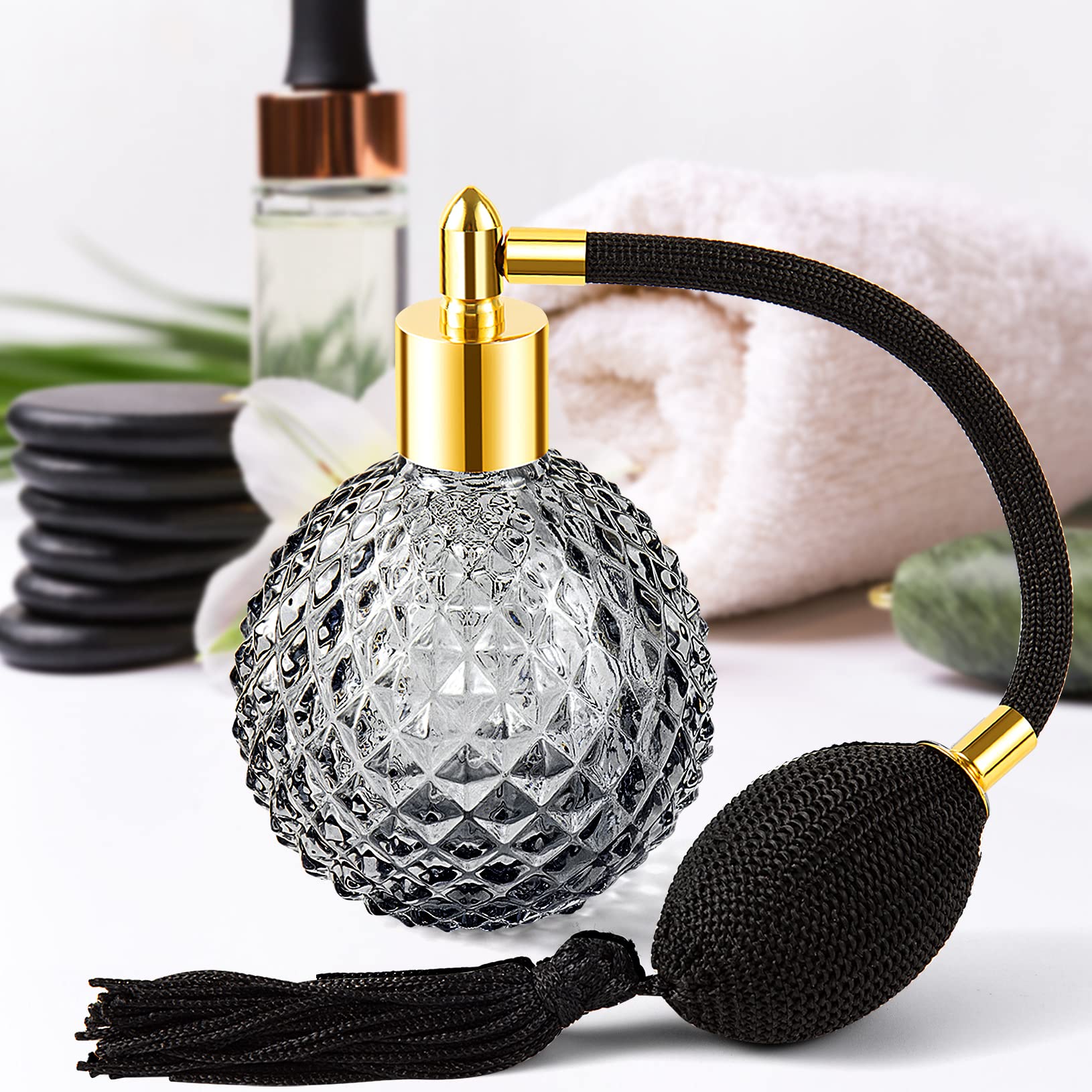 Lamoutor gift-ready vintage bottle appeals to fragrance lovers.