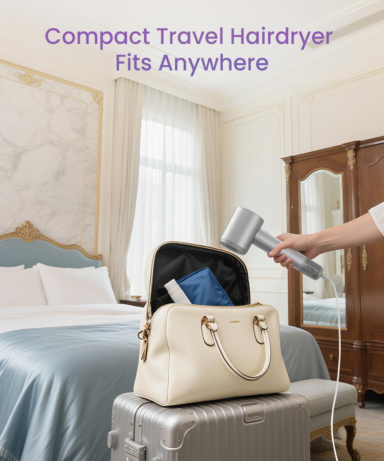 LAMPICK diffuser attachment for curly or textured hair with even drying