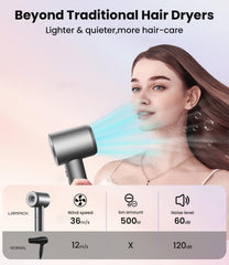 Lampick hot and cold air cycle for volume and flexible styling.