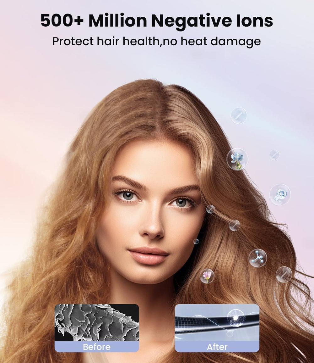 Lampick ionic technology reduces static and adds shine.