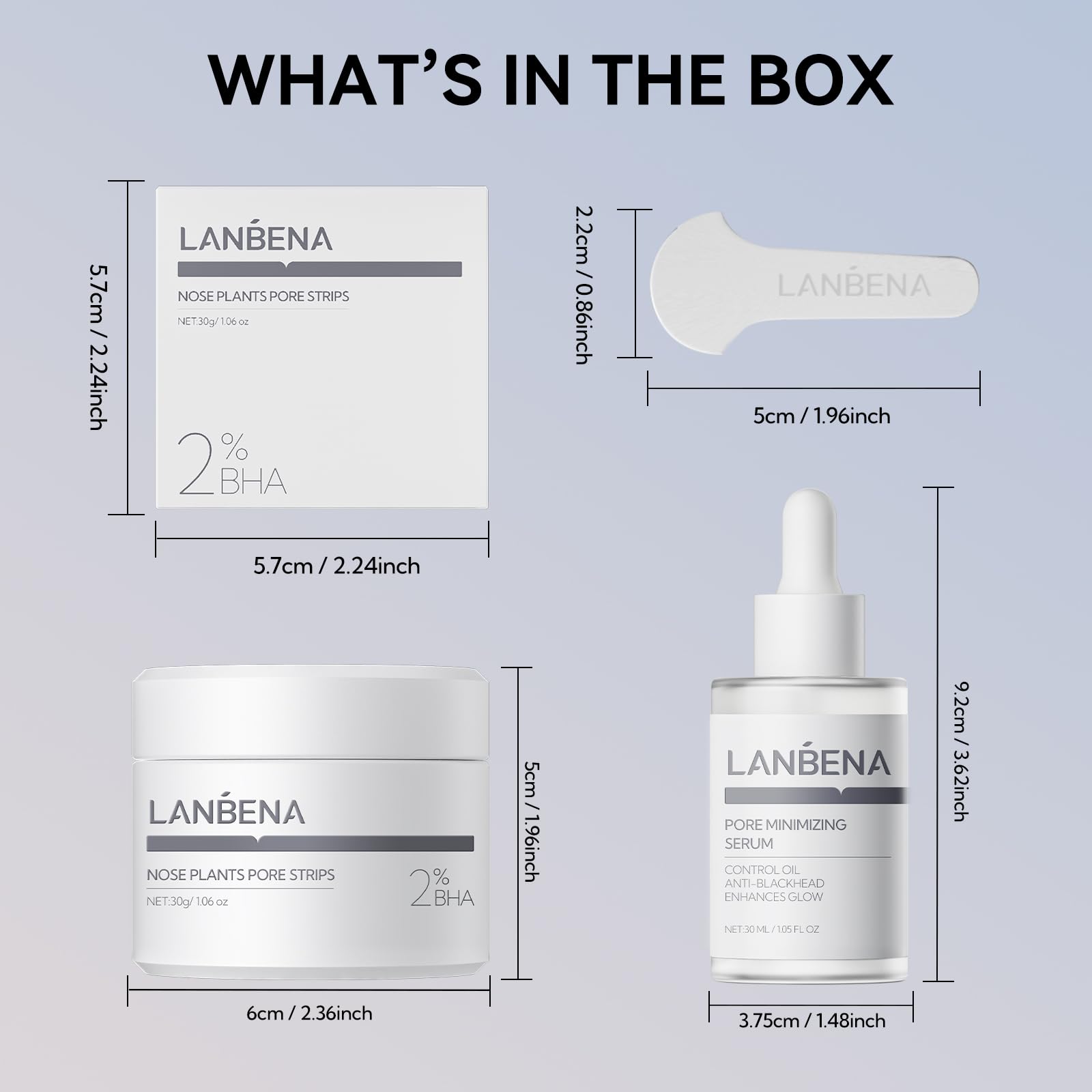 LANBENA at-home removal routine depicted for convenient pore care steps