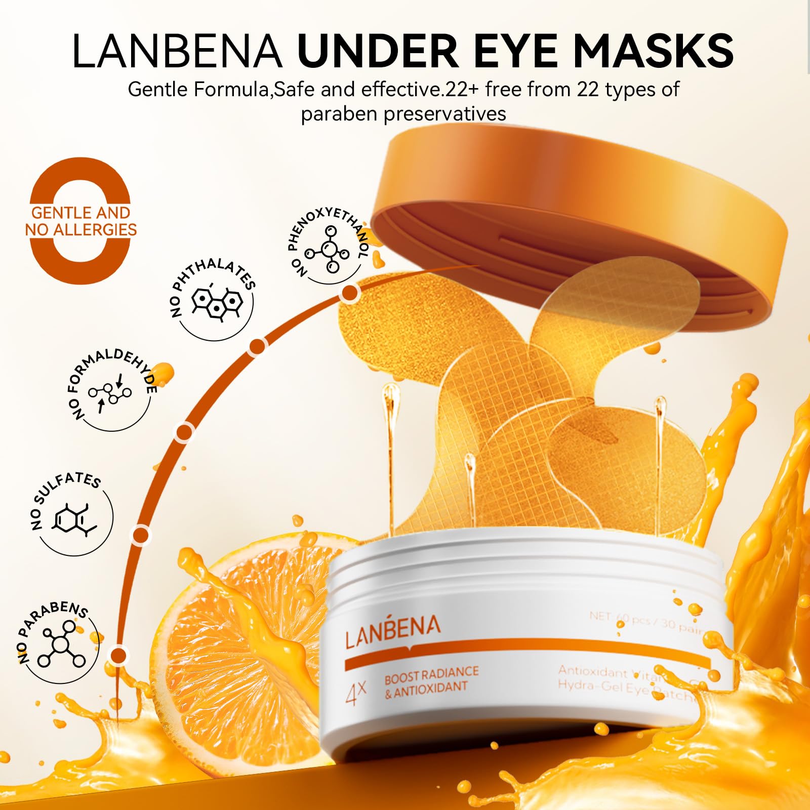 LANBENA eye patches ideal for bedtime soothing routine.