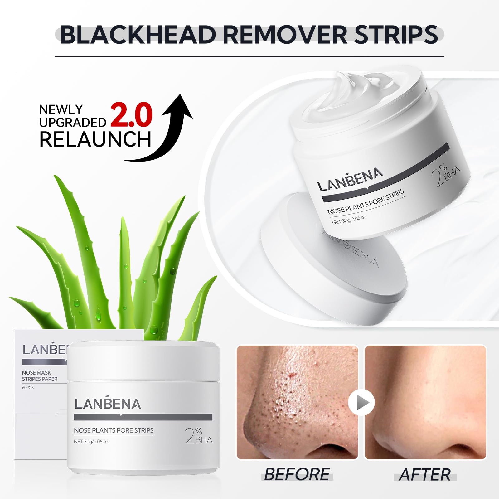 LANBENA face mask drying close-up highlights gentle, skin-friendly formula.