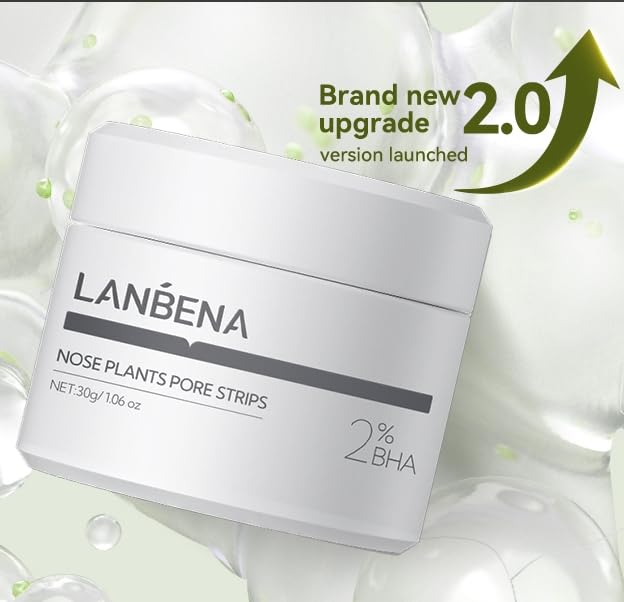 LANBENA mask applied on face for cleaner pores
