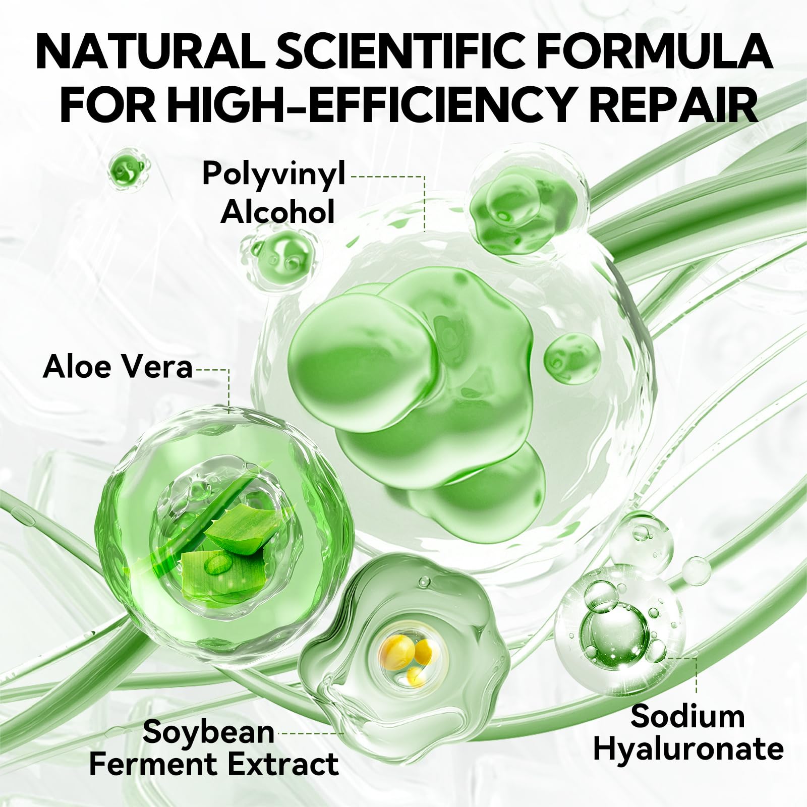 LANBENA mask texture closeup showing emulsified liquid for smooth application.