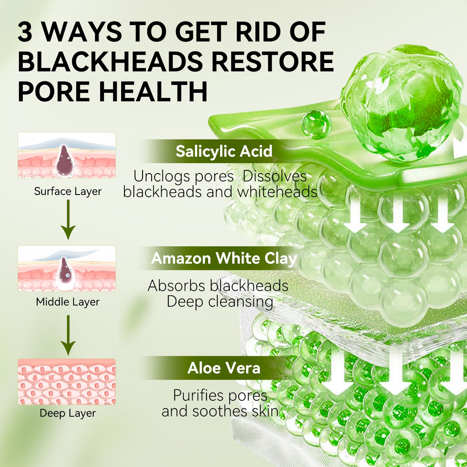 LANBENA plant ingredients including aloe and hyaluronic acid soothe while cleansing.