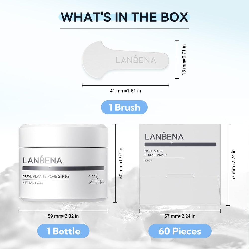 LANBENA pore care close-up highlights easy removal of impurities and excess oil.