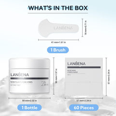 LANBENA pore care close-up highlights easy removal of impurities and excess oil.