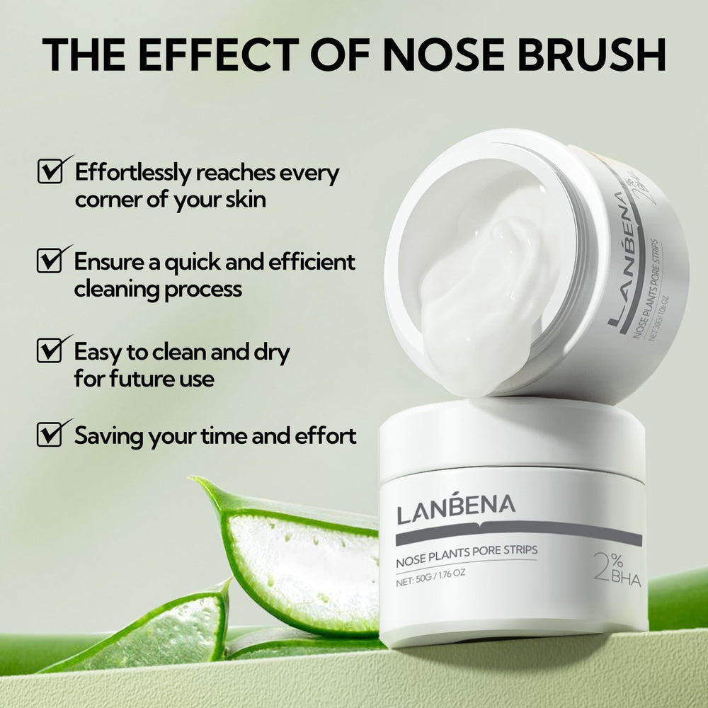 LANBENA post-use skin looks refined with smoother texture.