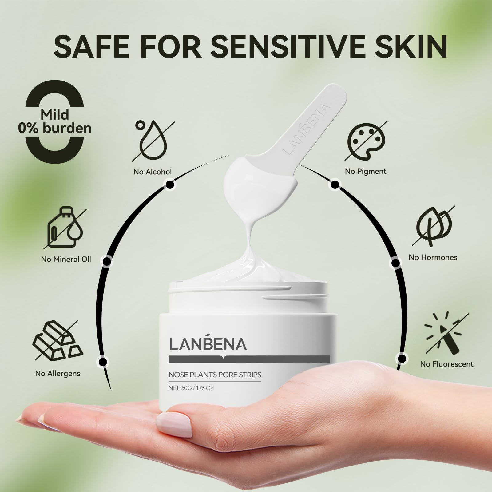 LANBENA bottle tip shows warming to soften formula for smoother use.