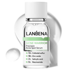LANBENA precision acne spot serum bottle ready for overnight blemish care.