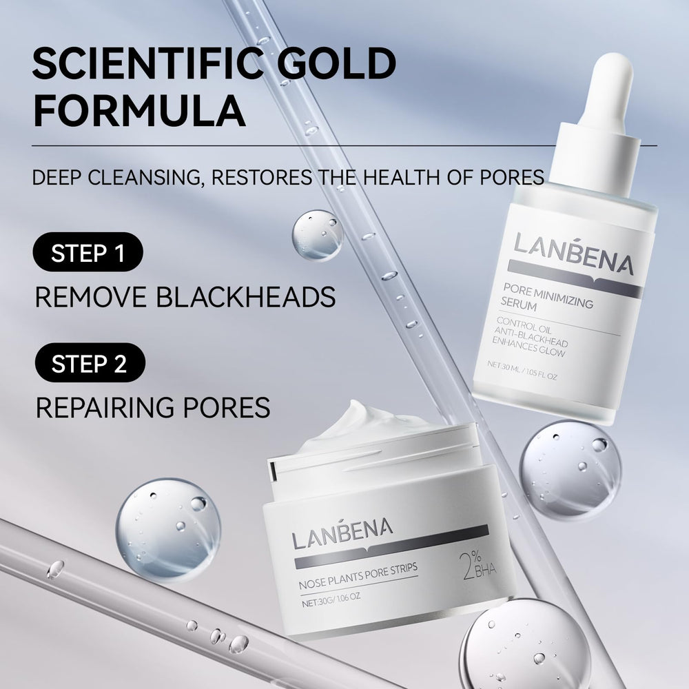 LANBENA removal paper sheets showcased for quick, mess-free blackhead removal sessions