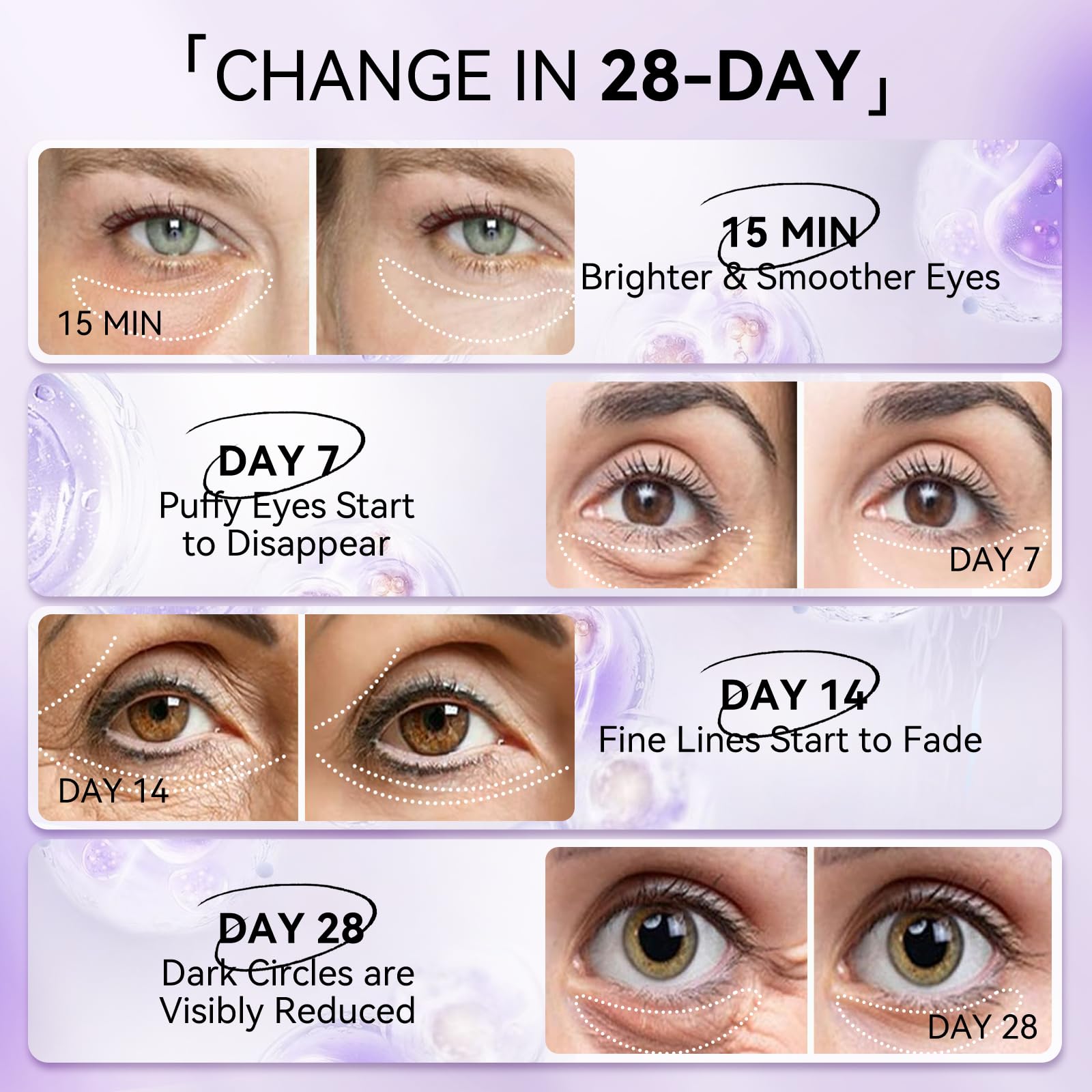 LANBENA retinol eye patches on the neck area for hydration