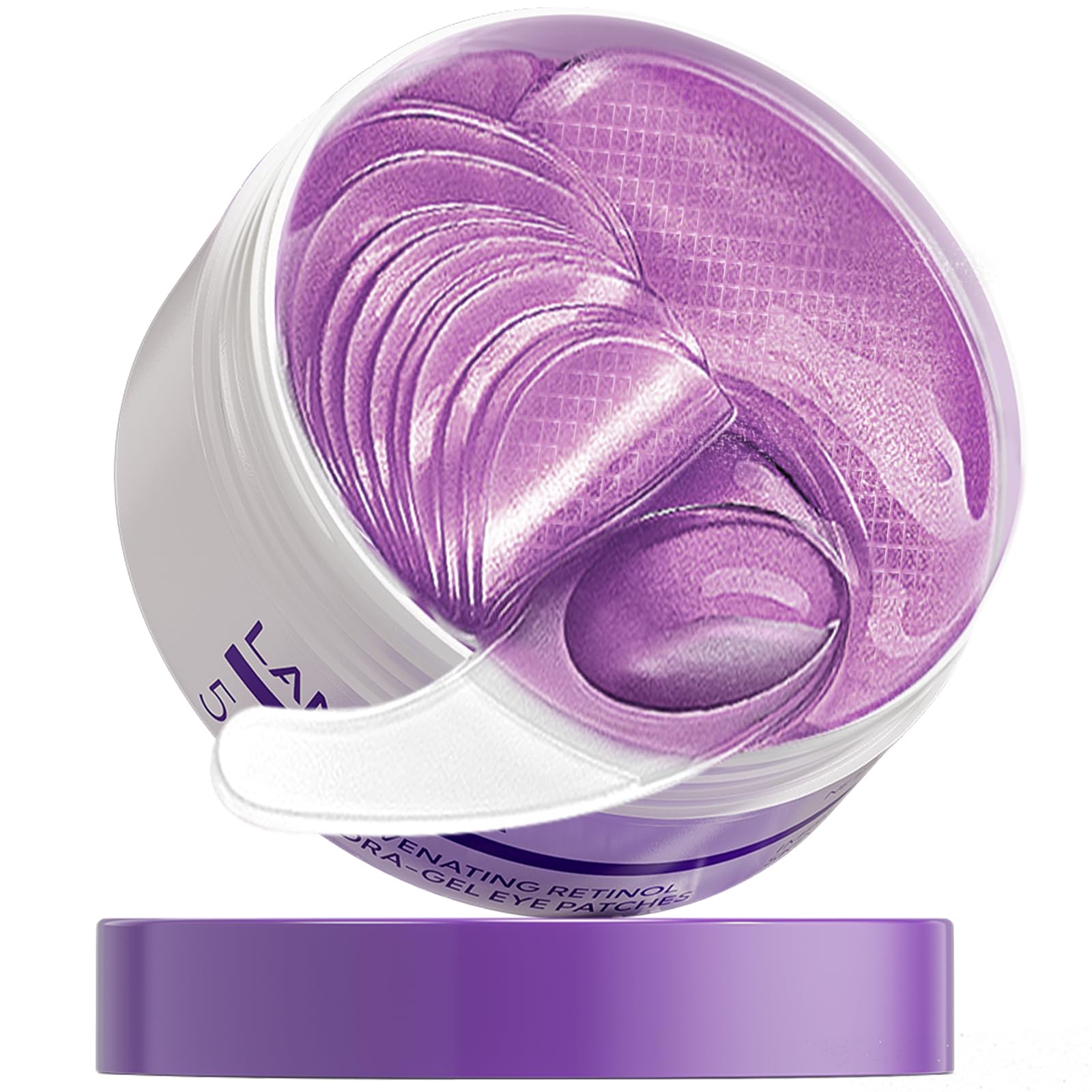 LANBENA retinol eye patches pack shot showing cooling hydration for refreshed eyes