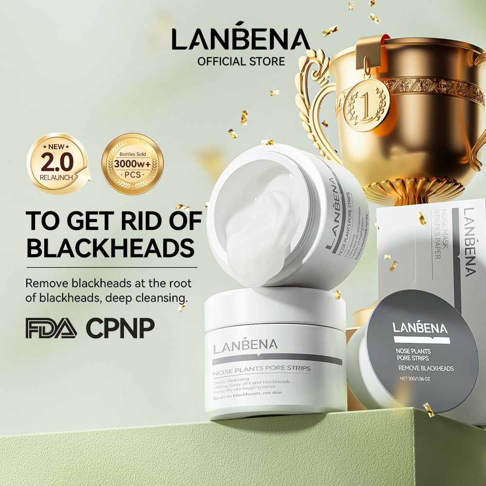 LANBENA routine shot suggests quick skincare step in daily regimen.