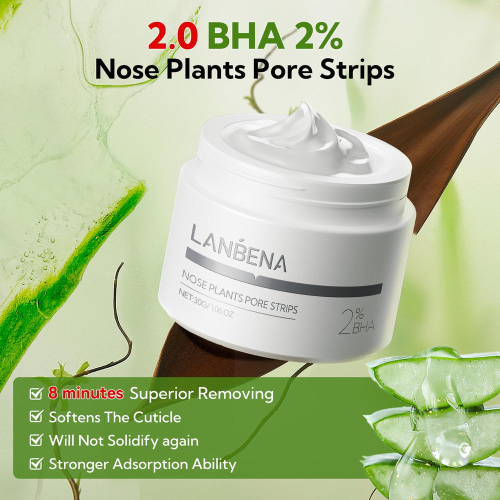 LANBENA 2.0 mask application shows fast cleansing for clogged pores.