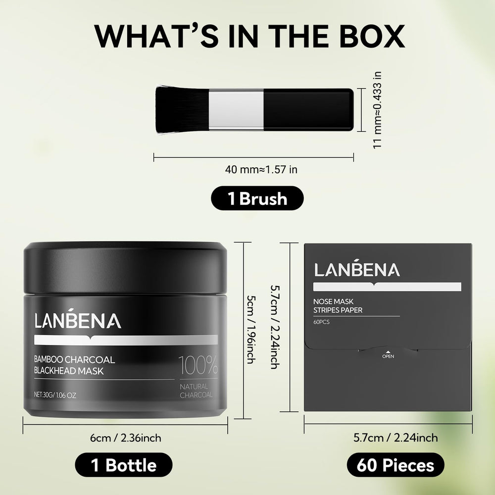 LANBENA travel-pack nose strips demonstrates compact convenience for skincare on the go.