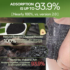 LANBENA bamboo charcoal mask jar close-up highlights soothing botanicals for calmer pores