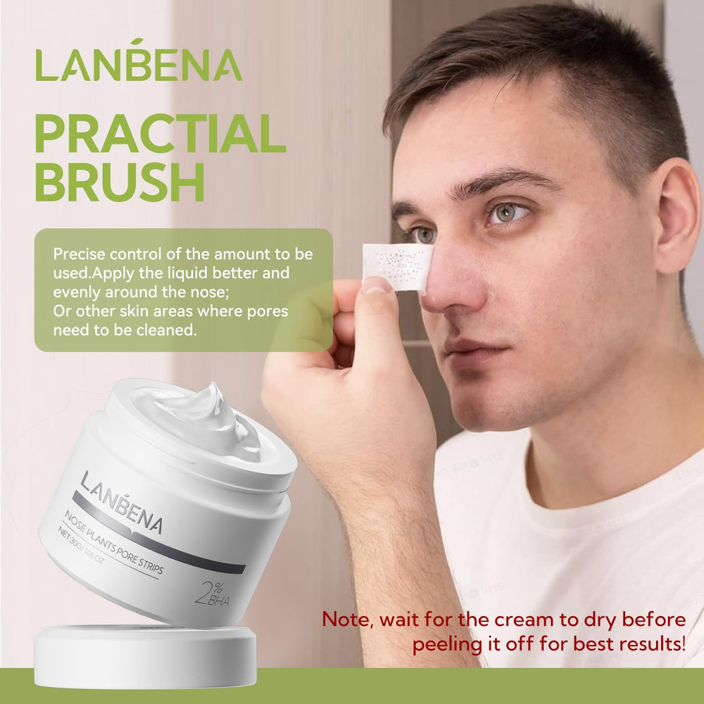LANBENA warm-water prep shot shows bottle-friendly step to optimize results.