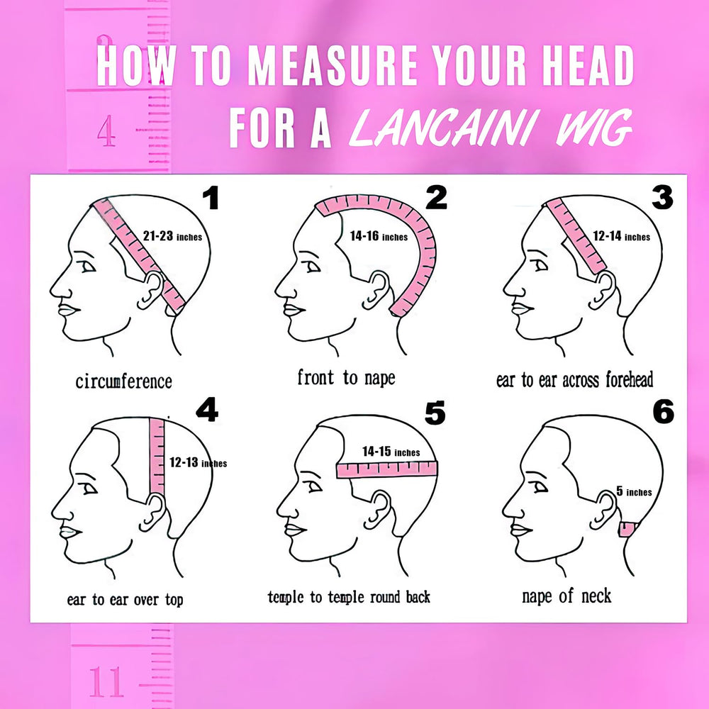 LANCAINI 5-inch fringe wig can be trimmed to suit your face.