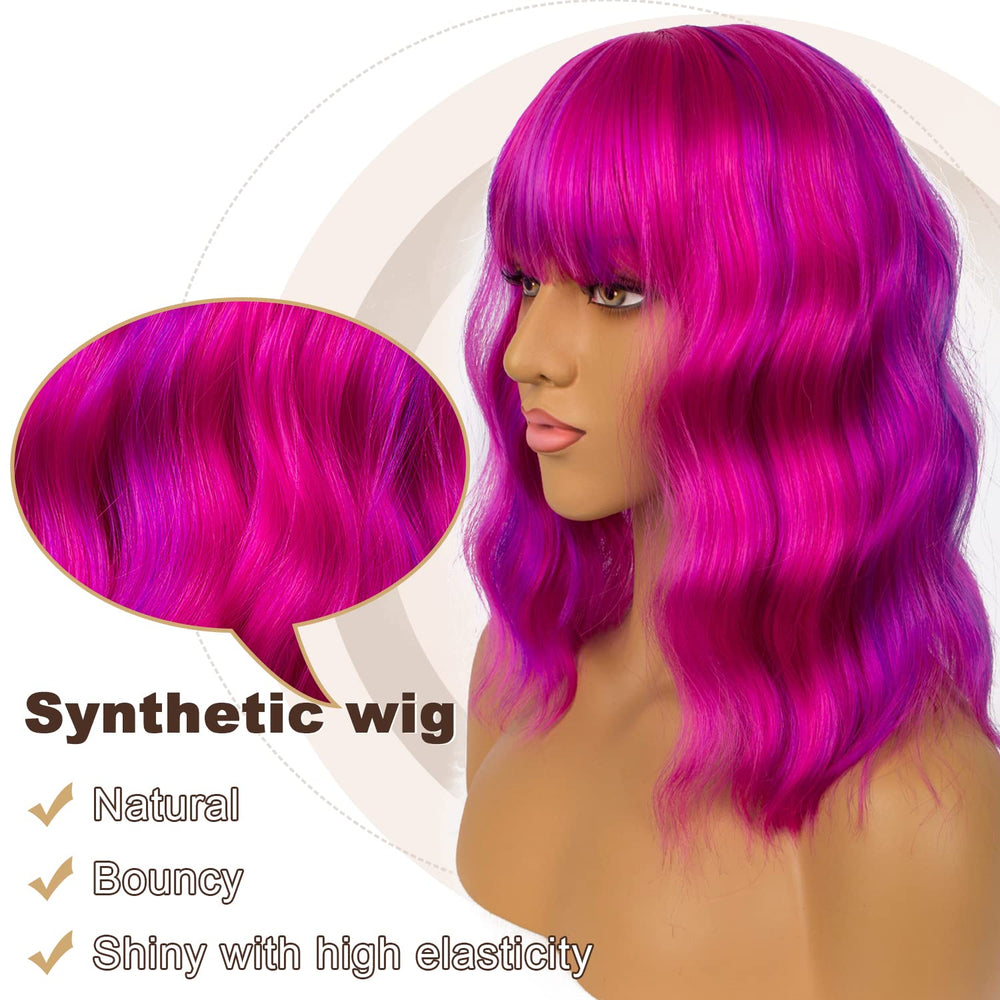 LANCAINI loose wavy wig side view for versatile daily wear.