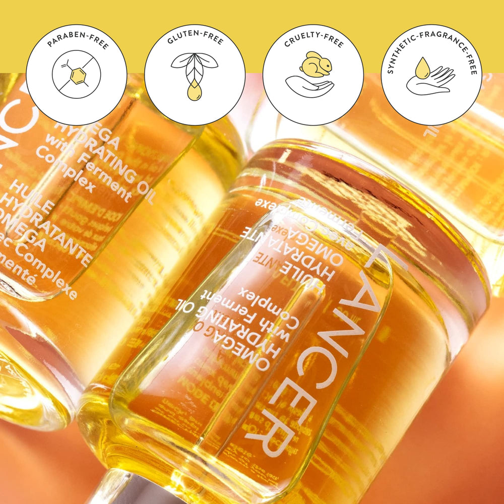 Lancer skincare glow finish on skin after use