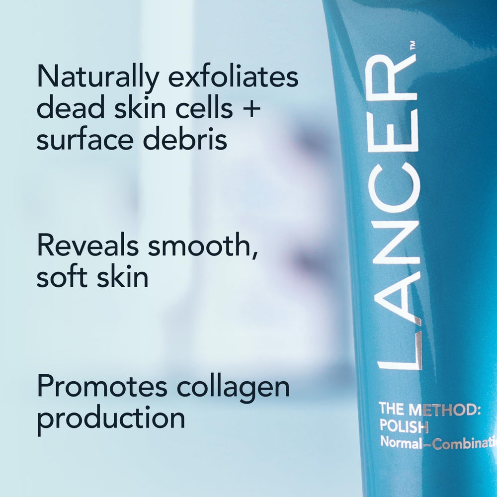 Lancer Polish Exfoliator texture highlighting minerals for even exfoliation