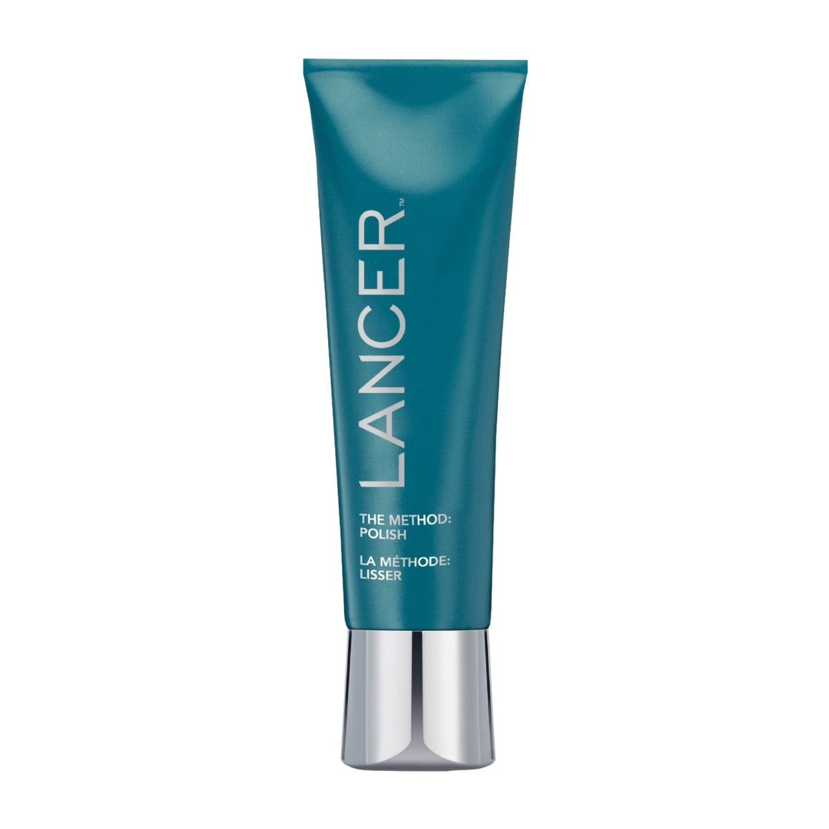 Lancer Polish packaging visuals highlight luxe daily exfoliation.