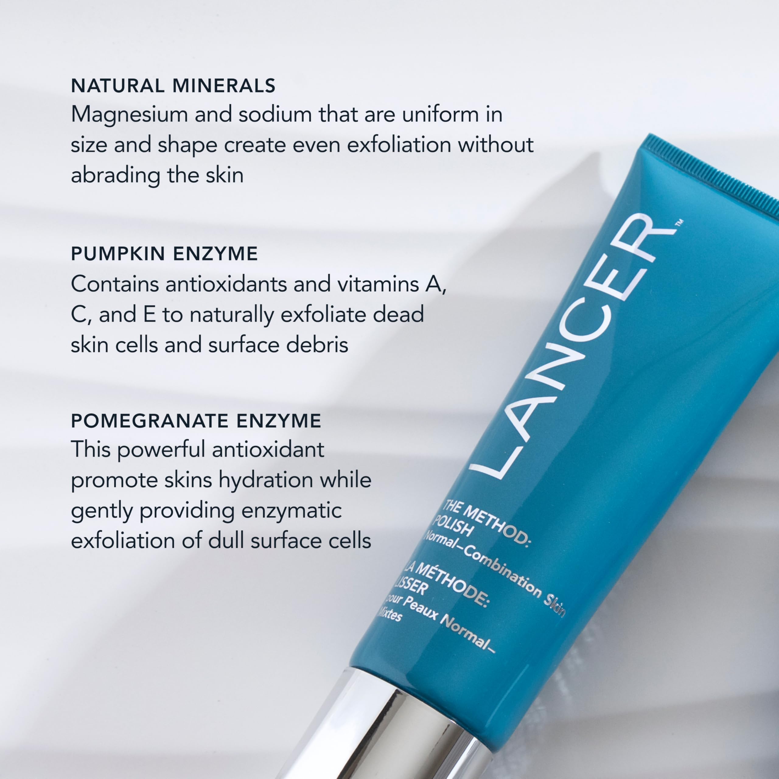 Lancer The Method trio: polish with cleanse and nourish.