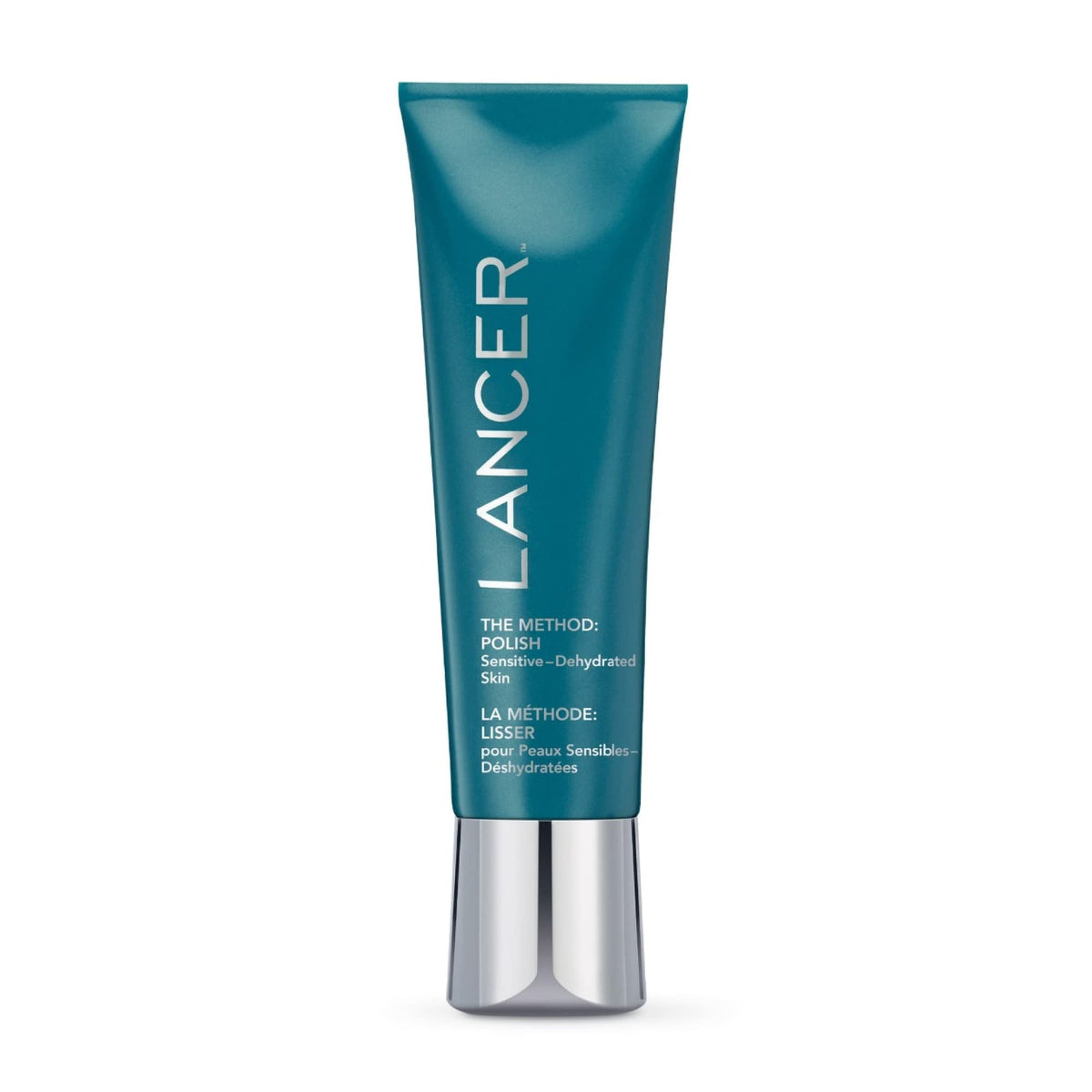 Lancer The Method Polish bottle closeup for hydrating exfoliation at home.