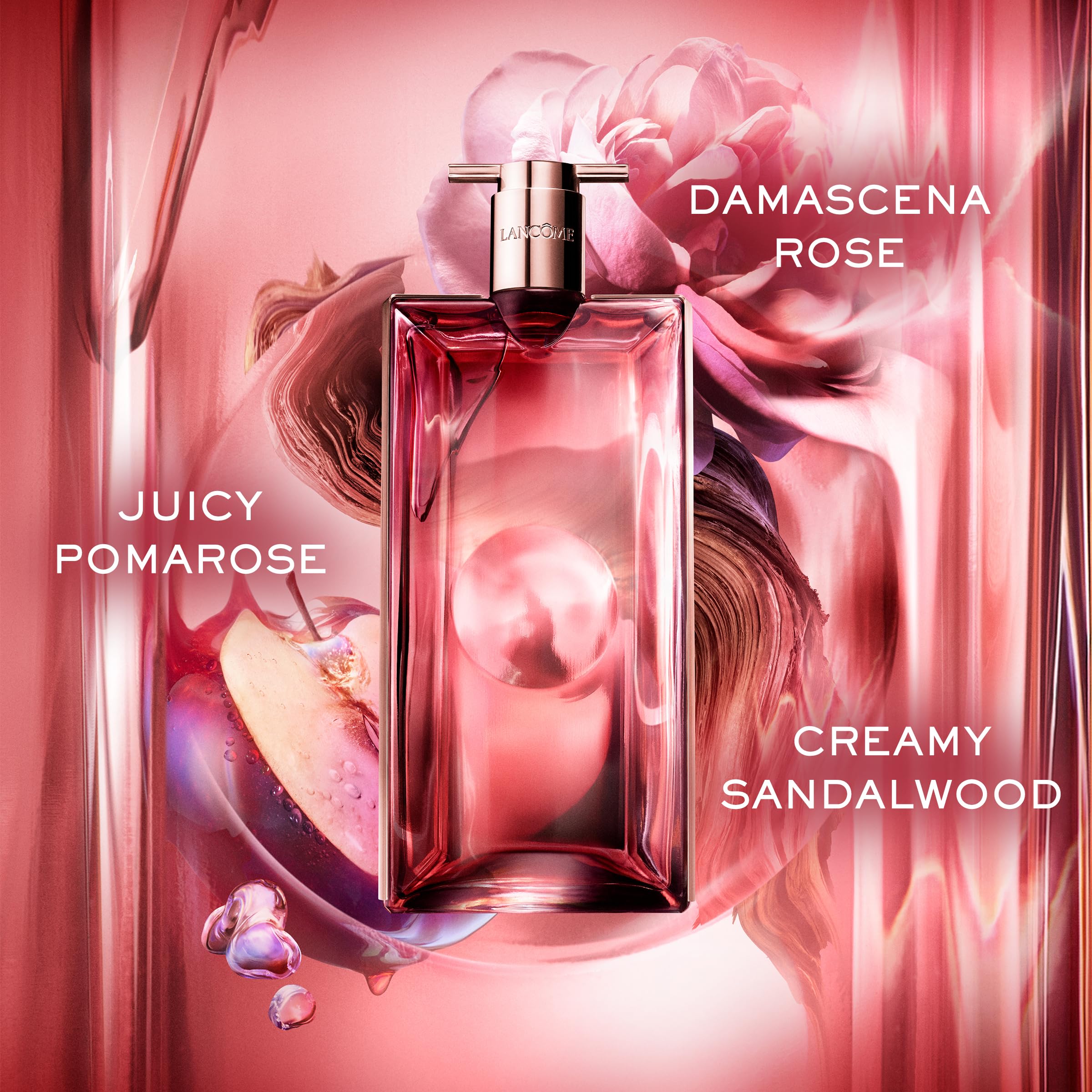 Lancôme Idôle Power bottle front exudes elegant daytime wear